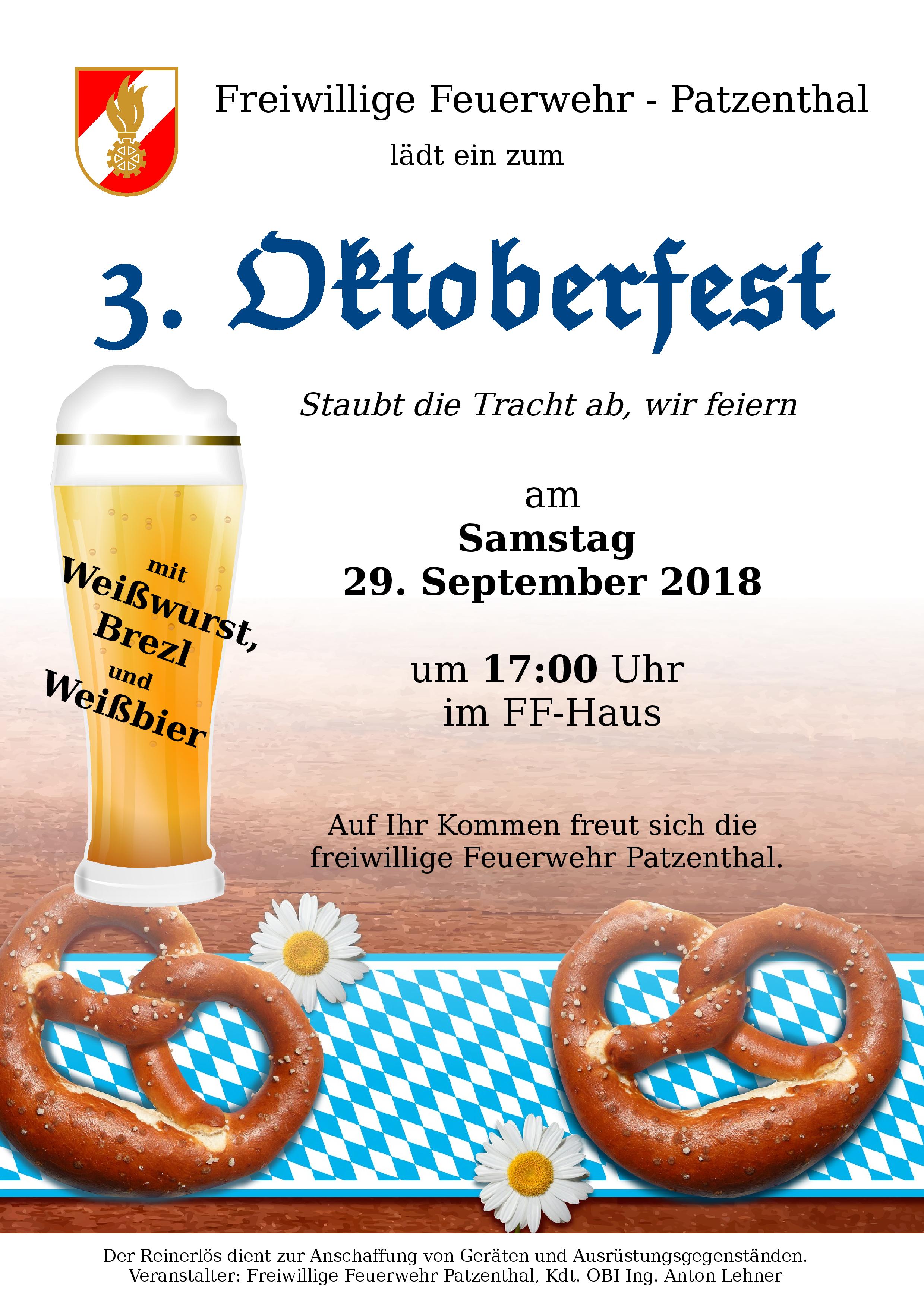 Oktoberfest Flyer 2018